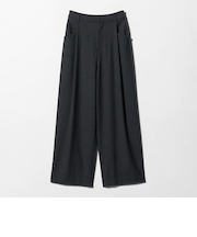 ウールブレンド ツイルバックゴムパンツ ウォッシャブル