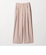 ウールブレンド ツイルバックゴムパンツ ウォッシャブル