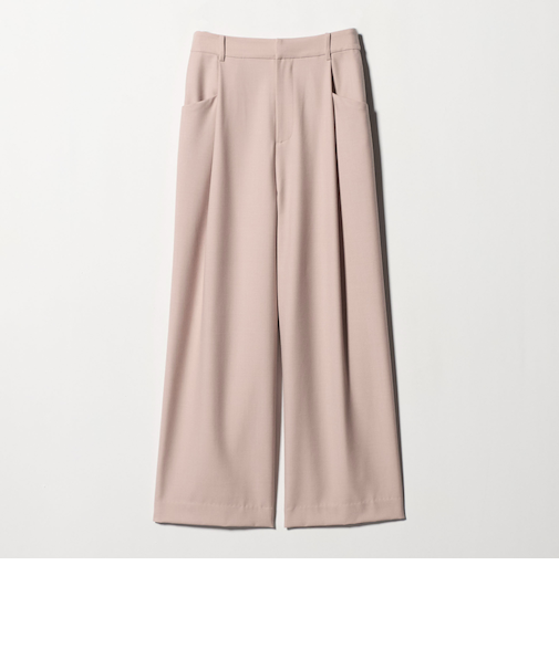 ウールブレンド ツイルバックゴムパンツ ウォッシャブル