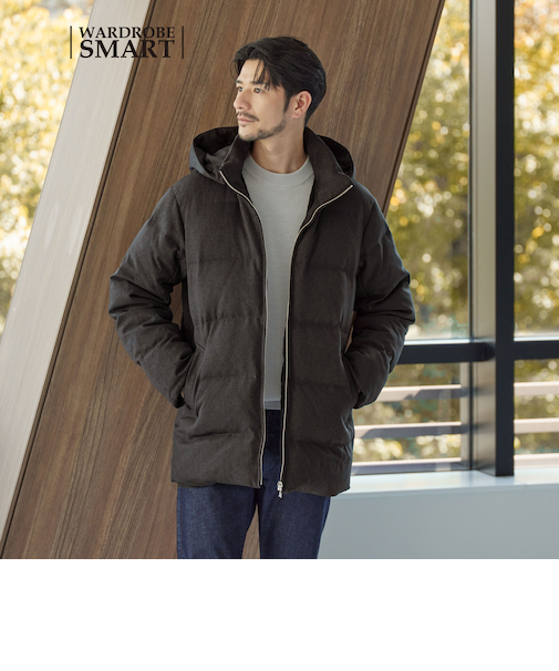 【WEB限定 WARDROBE SMART】LANATEC 2WAY ダウンジャケット