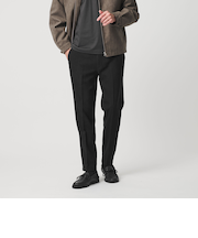 【WEB限定 WARDROBE SMART】ウールライク ノープリーツ パンツ