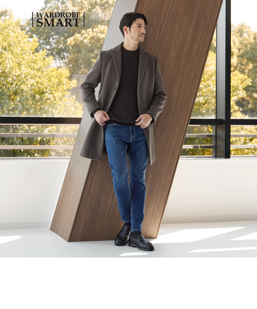 【WEB限定 WARDROBE SMART】PE メルトン チェスターコート