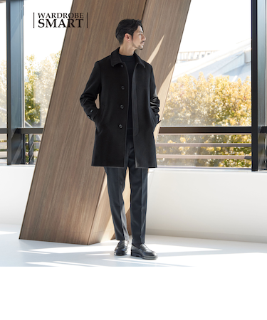 【WEB限定 WARDROBE SMART】PE メルトン バルカラーコート