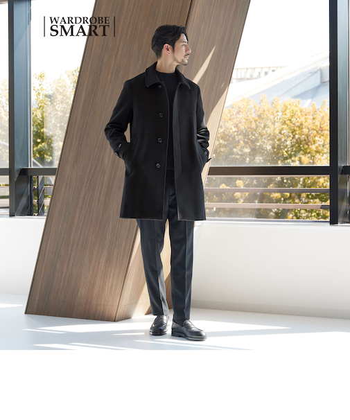 【WEB限定 WARDROBE SMART】PE メルトン バルカラーコート