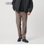 【WEB限定 WARDROBE SMART】ポリエステル レーヨン アクリル サキソニー スキニー イージーパンツ