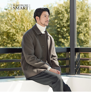 【WEB限定 WARDROBE SMART】PE メルトン バルカラーブルゾン