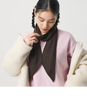 ウール カシミヤ タイ マフラー