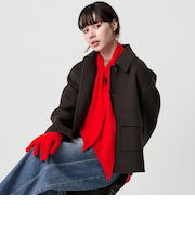 ウール カシミヤ タイ マフラー