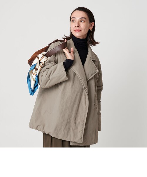 WEB限定 Wardrobe DAILY MINIMAL】テーラード ナイロンパッファー