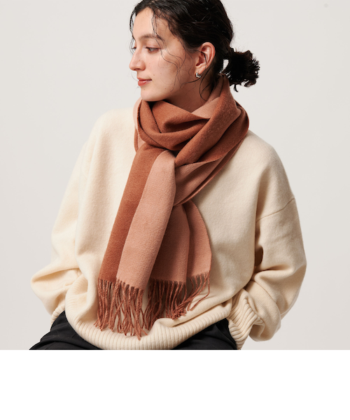別注】＜Eds Cashmere＞カシミヤ リバーシブル マフラー｜ビューティー