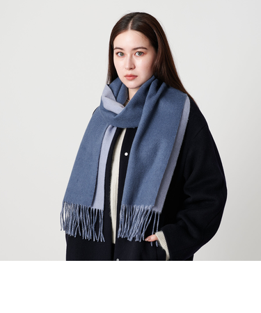 【別注】＜Eds Cashmere＞カシミヤ リバーシブル マフラー
