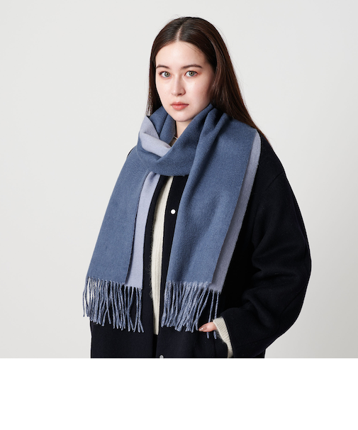 【別注】＜Eds Cashmere＞カシミヤ リバーシブル マフラー