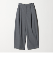 毛ポリエステル カーブパンツ ウォッシャブル