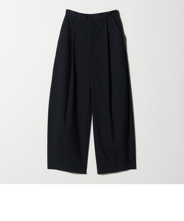 毛ポリエステル カーブパンツ ウォッシャブル