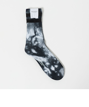 ツーライン パイル クルー タイダイ ソックス