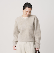 ラメフェザー Vネックニットプルオーバー