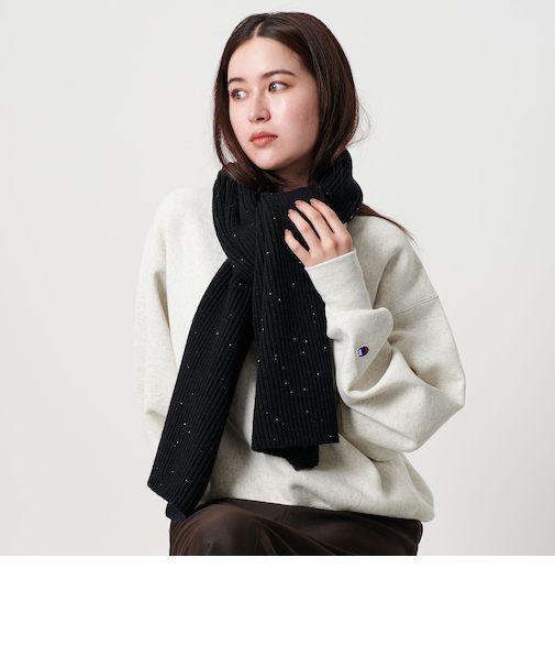 スパンコール リブ ストール