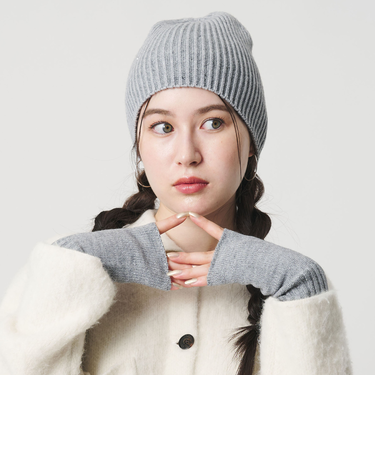 スパンコール リブ ニットキャプ