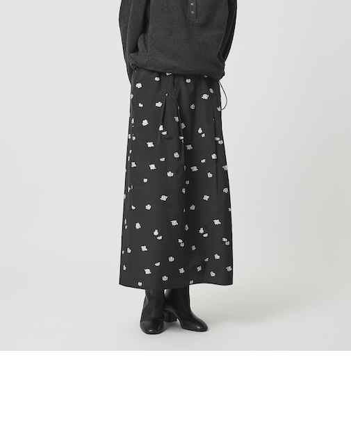 フラワージャガード スカート ウォッシャブル