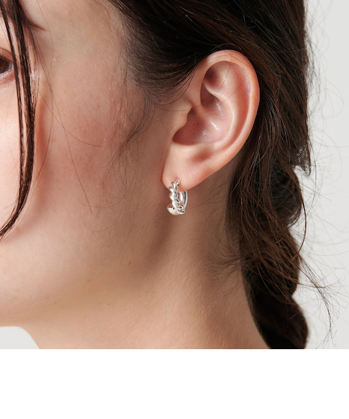 ロープ×パイプ フープピアス