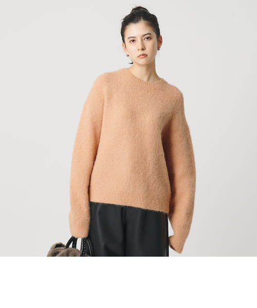 バトナー 　ニットプルオーバー　　　モヘヤ　アルパカ　シャギー アルパカブレンド シャギー ニットプルオーバー｜ビューティー＆ユース