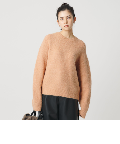 アルパカブレンド シャギー ニットプルオーバー