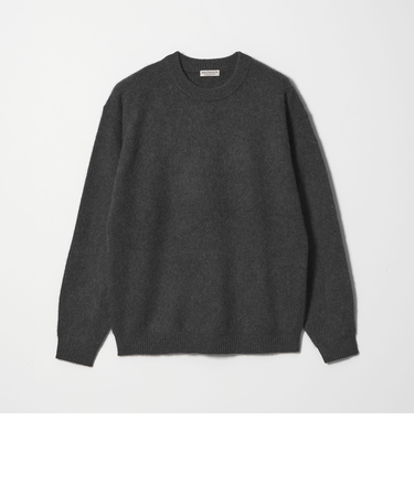 ブラッシュド ヤク クルーネック ニット