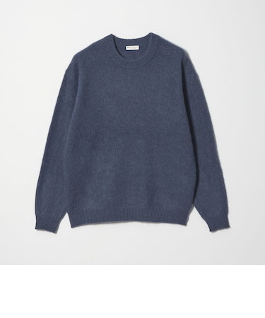 ブラッシュド ヤク クルーネック ニット