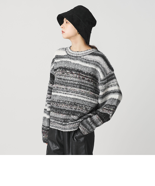 ビューティー＆ユース ユナイテッドアローズ（BEAUTY&YOUTH）/マルチボーダー ニットプルオーバー マルチボーダー ニットプルオーバー｜ビューティー＆ユース