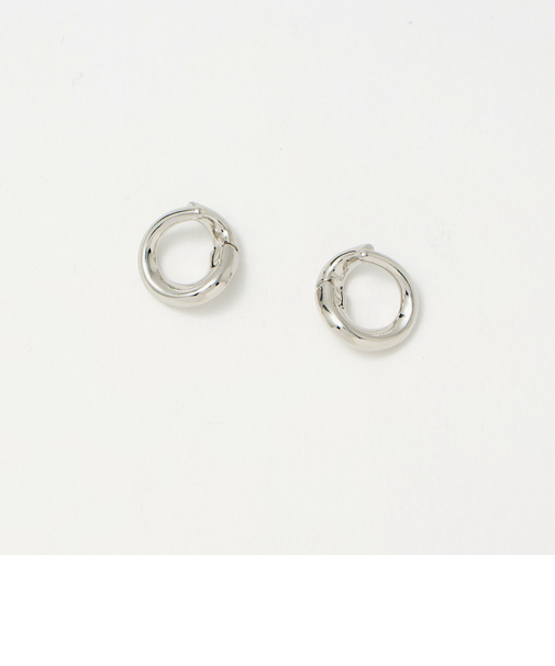 メタル プレーン サークル イヤリング