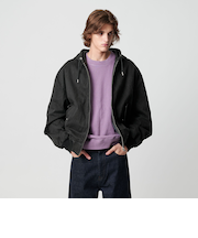 ピグメント プリント ジップ フード ジャケット -セットアップ対応-