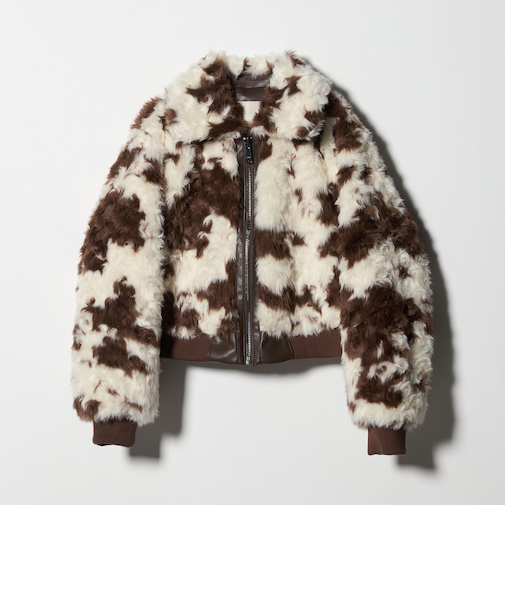 ＜MOLLI OLLI＞クロップド アビエイタージャケット