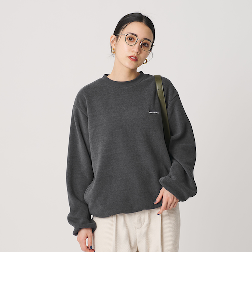 <THOUSAND MILE>フリース クルーネックプルオーバー