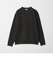 ウォッシャブルウール ツイル クルーネック ニット 手洗い可能