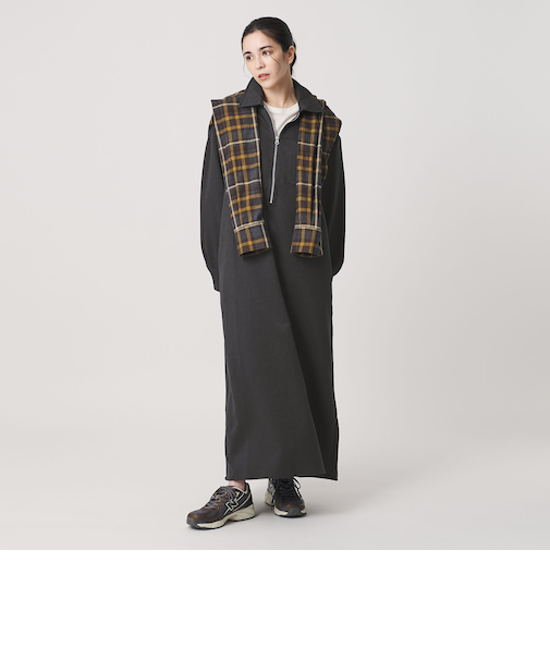 ＜THOUSAND MILE＞ハーフジップ ワンピース