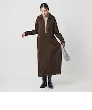 <THOUSAND MILE>ハーフジップ ワンピース