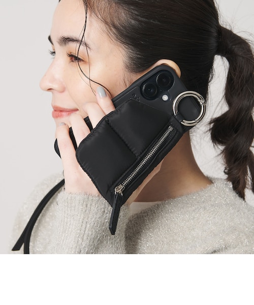 iPhoneアクセサリー ajew puffer case iPhone16 pro mocabrown ajew＞PUFFER iPhone16ケース｜ビューティー＆ユース ユナイテッド