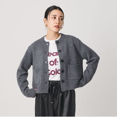 ウール ポケット カーディガン ウォッシャブル