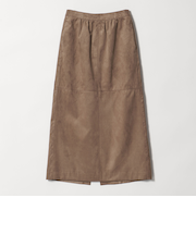 スエードライク Iラインスカート