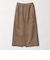 スエードライク Iラインスカート