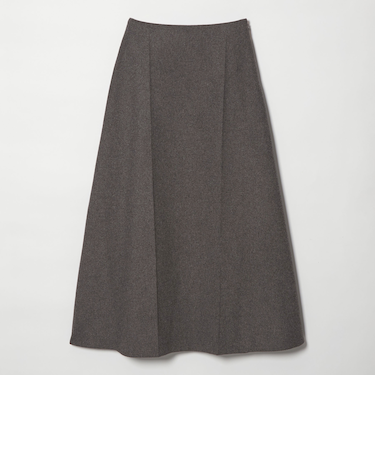 毛ポリエステル フランネル プレスフレアスカート