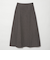 毛ポリエステル フランネル プレスフレアスカート
