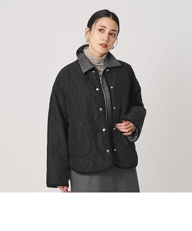 【WEB限定】キルティング×フェイクファー リバーシブルブルゾン