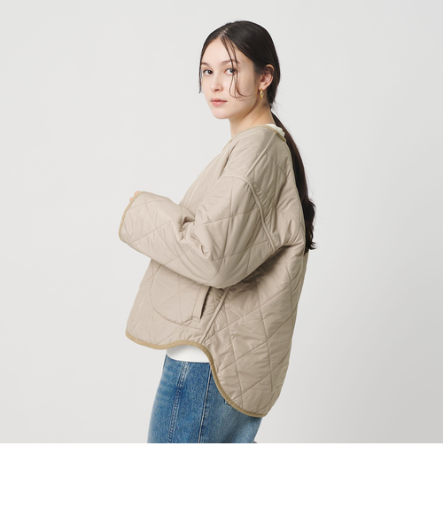 WEB限定】キルティング×フェイクファー リバーシブルブルゾン