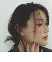 ＜MIZUKI HANAYAMA×by Preek＞フープ イヤリング