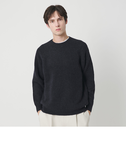 エアシャギー アルパカ クルーネック ニット｜ビューティー＆ユース