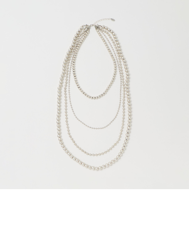 ボールチェーン 4連ネックレス