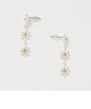 フラワーモチーフ ラインピアス