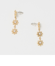 フラワーモチーフ ラインピアス