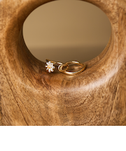 フラワーモチーフ 2セット リング